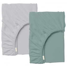 Набор Простыня на резинке 180х200 см 2 шт WINTER Cosas Серо-зеленый