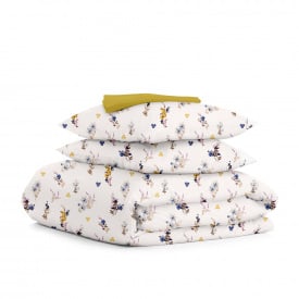 Семейный комплект постельного белья Cosas Summer Garden 2х160х220 см Разноцветный