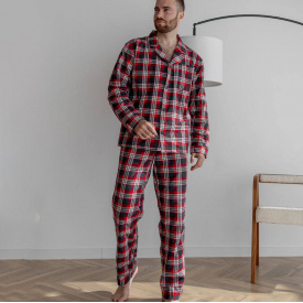 Мужская пижама COSAS SleepWay M Красно-голубой (SleepWay_blue_red_M)