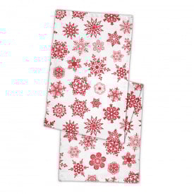 Ранер на стіл COSAS SNOWFLAKES 40х150 см Червоно-білий