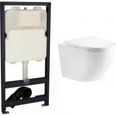 Інсталяція для унітазу Volle Master Ola 3 в 1 + унітаз Imprese Rozkos Twist з сидінням Slim soft-close (c06310103+2130.00020) Чорноморськ