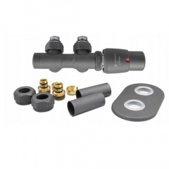 Комплект термостатичний Vario Term Twins All In One 50 мм кутовий правий (ATSGS0205CFK/P(PEX)) Кривий Ріг