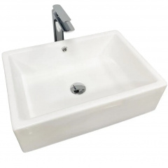 Раковина накладна VBI Castello білий VBI-012901 Шепетовка