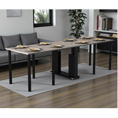 Стол кухонный Tobi Sho "Диалог" раскладной на колесах для кухни, гостиной, офиса, 800х2750х730 мм Хортица Ясногородка