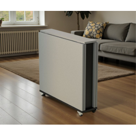 Стол кухонный Tobi Sho "Диалог" раскладной на колесах для кухни, гостиной, офиса, 800х2750х730 мм Серая лава