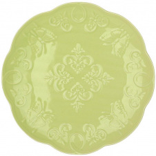 Набор круглых тарелок BonaDi Ceramic Green Butterfly 21 см Салатовый 6 шт DP231001