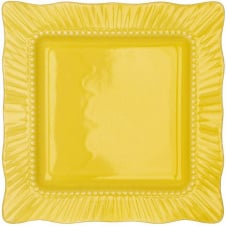 Набір квадратних тарілок BonaDi Yellow 25х25 см Жовтий 6 шт DP230988