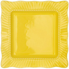 Набір квадратних тарілок BonaDi Yellow 20х20 см Жовтий 6 шт DP230992