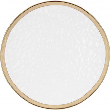 Набор круглых тарелок BonaDi Gold Luxury 27 см Бело-золотистый DP231616