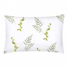 Полутораспальный комплект без простыни COSAS GREEN FOLIAGE Ранфорс 160х220 см Зеленый Никополь