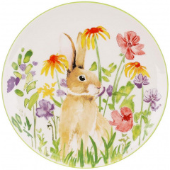 Набор тарелок Bona Рыжий заяц на лугу 20 см Разноцветный 2 шт DP261391 Березно