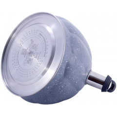 Чайник для плиты Grey Marble из нержавеющей стали 3л Kamille DP262136 Новониколаевка