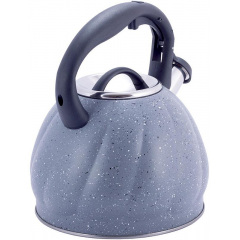 Чайник для плиты Grey Marble из нержавеющей стали 3л Kamille DP262136 Новониколаевка