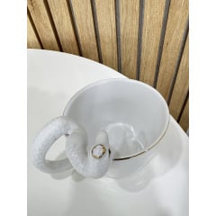 Кухоль Lefard Snake with gold trim 350 мл Білий (AL262995) Олександрія