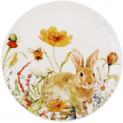 Набор тарелок Bona Bunny in Flowers 20 см Разноцветный 2 шт DP261392 Березнеговатое