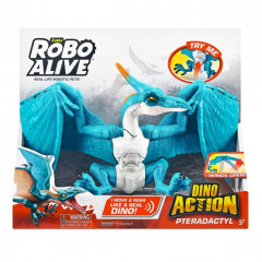 Птеродактель іграшка інтерактивна Pets & Robo Alive 23x27x15 см Блакитний KD219849 Василівка