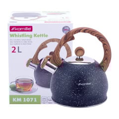 Кухонний чайник зі свистком з нержавіючої сталі та бакелітовою ручкою 2л Kamille KL225650 Білгород-Дністровський