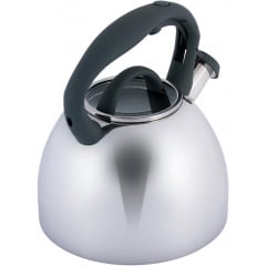 Чайник з нержавіючої сталі зі свистком 2.7 л з сірої ручкою Kamille DP91364 Іршава