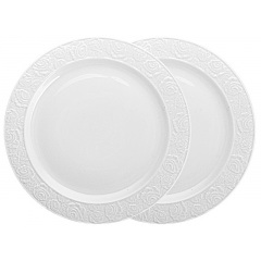 Набір тарілок Lefard Rose 27 см Білий 2 шт AL262818 Київ