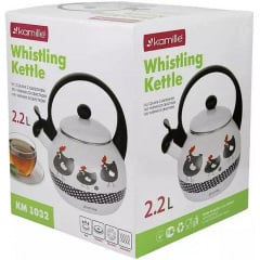 Емальований чайник для плити Chickens із нержавіючої сталі 2,2л Kamille DP262120 Київ