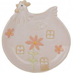 Тарілки в наборі Bona Hen 20 см Різнокольоровий 2 шт DP261394 Слов'янськ