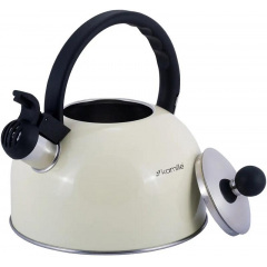 Чайник для плиты Young Leaf из нержавеющей стали 2,5л lactic Kamille DP262106 Дзензелевка