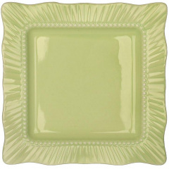 Набор квадратных тарелок BonaDi Green 30х30 см Салатовый 6 шт DP230989 Васильевка