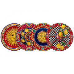 Набір тарілок Lefard Solar Rising 27 см Різнокольоровий 4 шт AL233212 Генічеськ