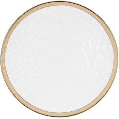 Набор круглых тарелок BonaDi Gold Luxury 27 см Бело-золотистый DP231616 Костополь