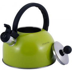 Чайник для плиты Young Leaf из нержавеющей стали 2,5л green Kamille DP262105 Дубно