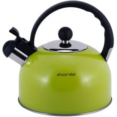 Чайник для плиты Young Leaf из нержавеющей стали 2,5л green Kamille DP262105 Дубно