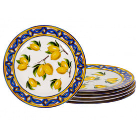 Тарілки Lefard Juicy lemons набір 19 см Різнокольоровий 6 шт AL233210