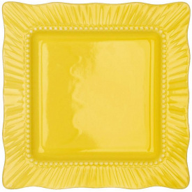 Набір квадратних тарілок BonaDi Yellow 20х20 см Жовтий 6 шт DP230992