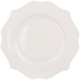 Набір обідніх тарілок BonaDi Гармонія White Porcelain 22 см Білий 6 шт DP231040