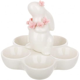 Тарілка-підставка на 5 яєць Bona Bunny 14 см Білий DP261432