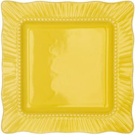 Набір квадратних тарілок BonaDi Yellow 25х25 см Жовтий 6 шт DP230988