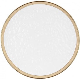 Набор круглых тарелок BonaDi Gold Luxury 24 см Золотисто-белый 2 шт DP231615