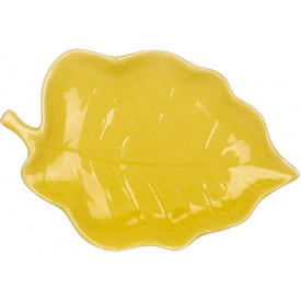 Набір фігурних тарілок BonaDi Yellow Sheet 25х17 см Жовтий 6 шт DP231000