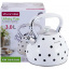 Чайник для плиты из нержавеющей стали 3л white with black polka dots Kamille DP262110 Конотоп