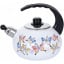 Эмалированый чайник для плиты Butterflies из нержавеюшей стали 2,5л Kamille DP262122 Гуляйполе