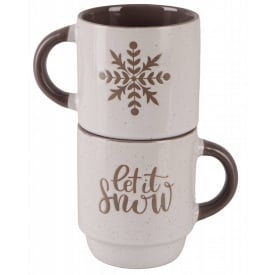 Набор чашек Limited Edition NY Warmly Green Grey 320 мл 2 шт Белый (7133566)