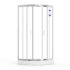 Душова кабіна Britc Lira 80x80 см з піддоном Серебристо-белый