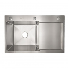 Кухонна мийка Britc HM HS7848AL 78x48x23 см Сірий