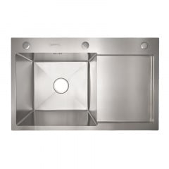 Кухонна мийка Britc HM HS7848AL 78x48x23 см Сірий Калуш