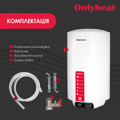 Бойлер OnlyHeat REP50L(dry) 50 л сухий ТЕН Білий Київ