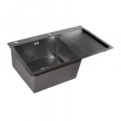 Кухонная мойка Britc HM HS7848L-B 78x48x21 см Серый Володарск-Волынский