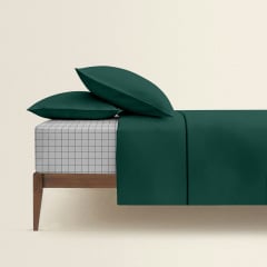 Полуторна постільна білизна Pine COSAS Зелений 160х220 см Бориспіль