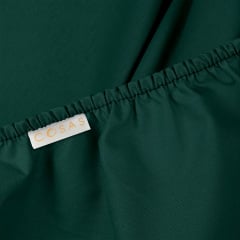Двуспальная постель с простыней на резинке Dark Green COSAS Зеленый 180х220 см Изюм