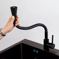 Смеситель для кухни Britc MSB-4fba 49 см Черный Михайловка