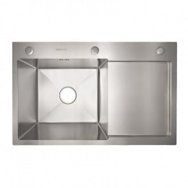 Кухонна мийка Britc HM HS7848AL 78x48x23 см Сірий